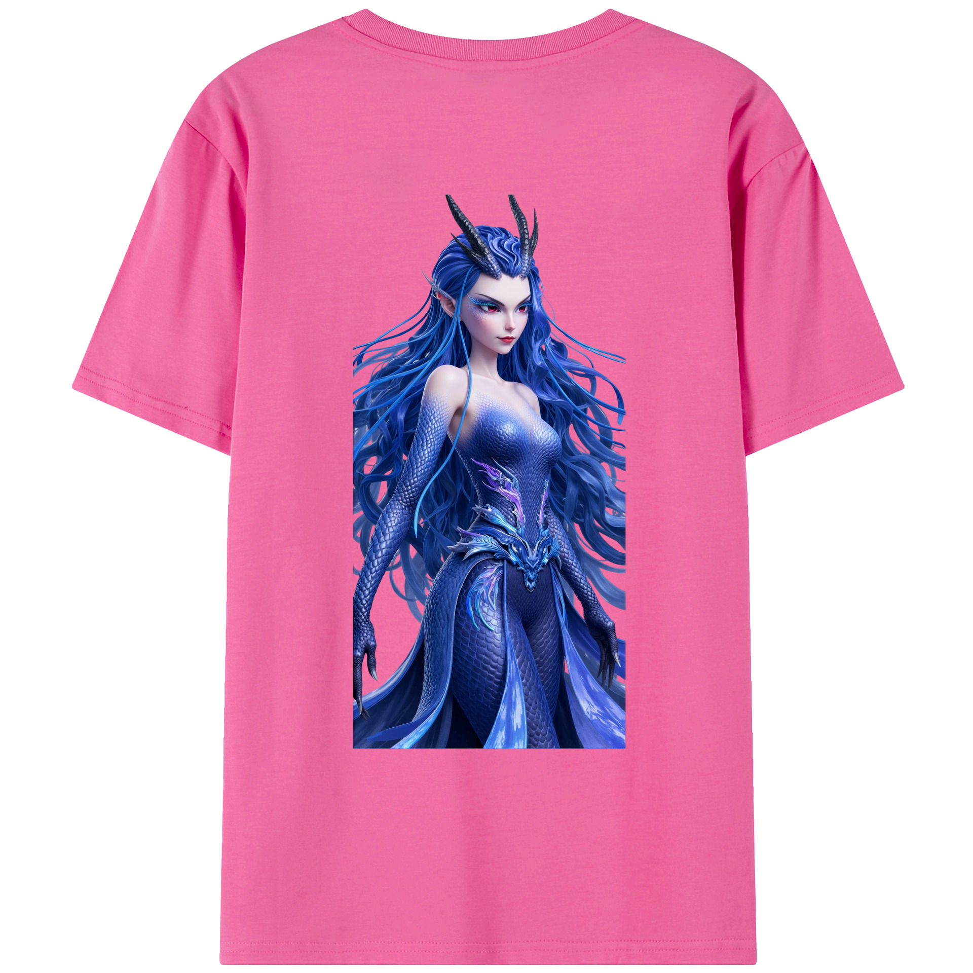 （画像用） Ne Zha 2 ナタ 魔童の大暴れ レディース半袖Tシャツ(バックプリント)